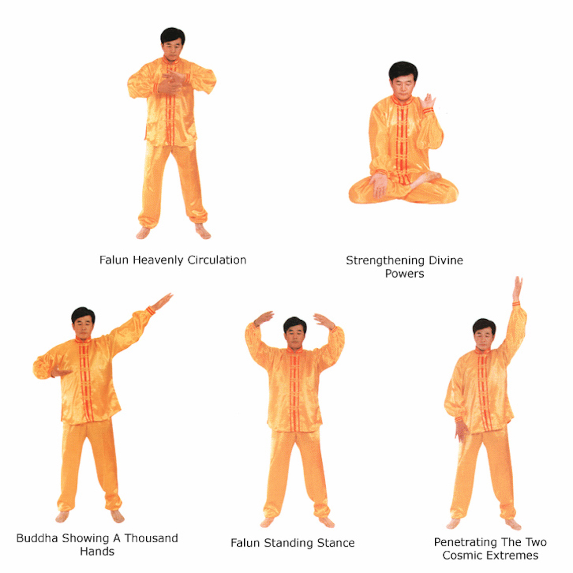 Mr. Li Hongzhi demos Falun Gong exercises.